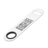 BINARY MUM SPEEDFLASCHENÖFFNER (Vorderseite Schrägansicht)