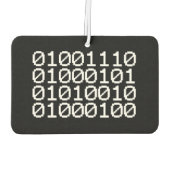 BINARY NERD AIR FRESHENER AUTOLUFTERFRISCHER (Rückseite)