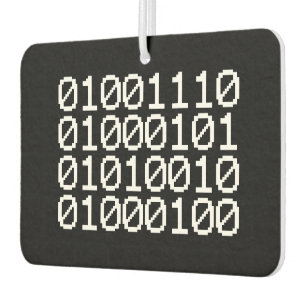BINARY NERD AIR FRESHENER AUTOLUFTERFRISCHER