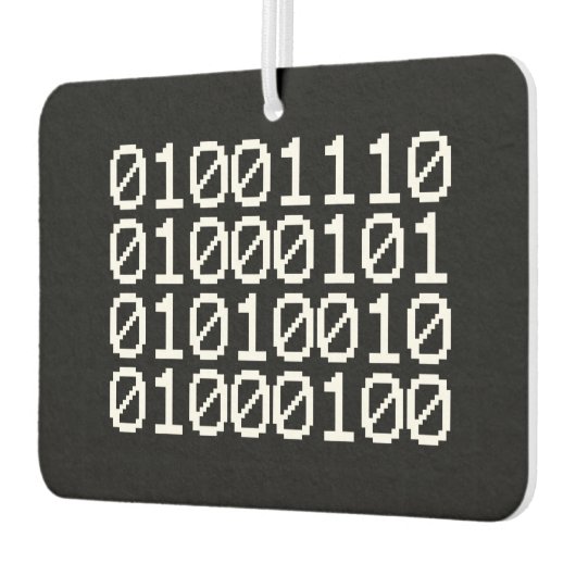 BINARY NERD AIR FRESHENER AUTOLUFTERFRISCHER (Links)