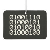 BINARY NERD AIR FRESHENER AUTOLUFTERFRISCHER (Vorderseite)