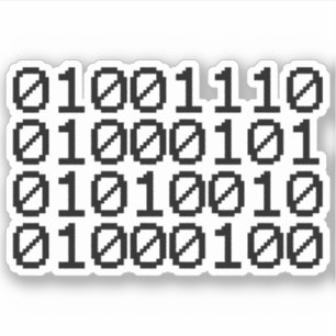 BINARY NERD AUFKLEBER