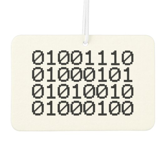 BINARY NERD AUTOLUFTERFRISCHER (Rückseite)