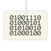 BINARY NERD AUTOLUFTERFRISCHER (Vorderseite)