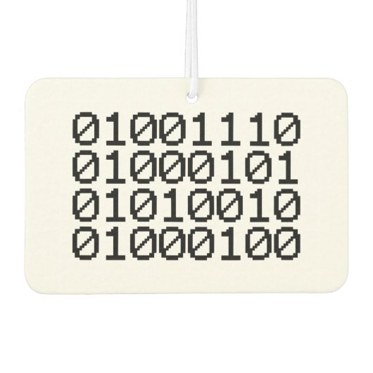 BINARY NERD AUTOLUFTERFRISCHER (Vorderseite)