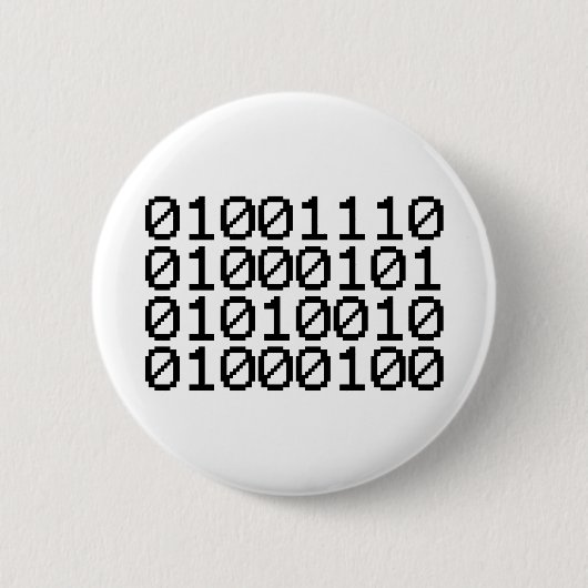 BINARY NERD BUTTON (Vorderseite)