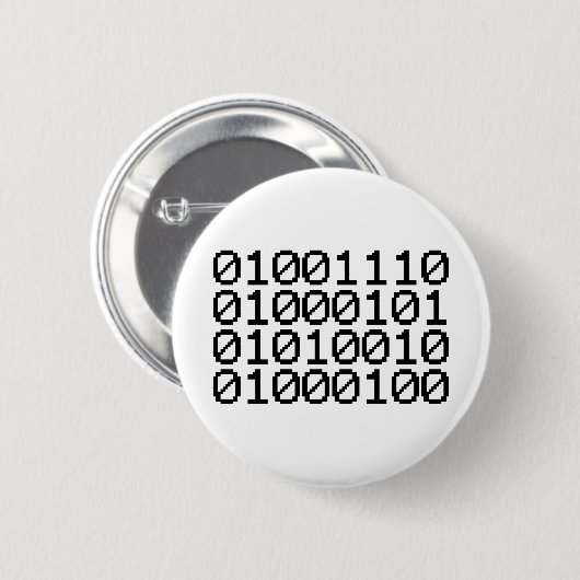 BINARY NERD BUTTON (Vorne & Hinten)