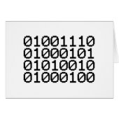 BINARY NERD CARD (Vorderseite (Horizontal))