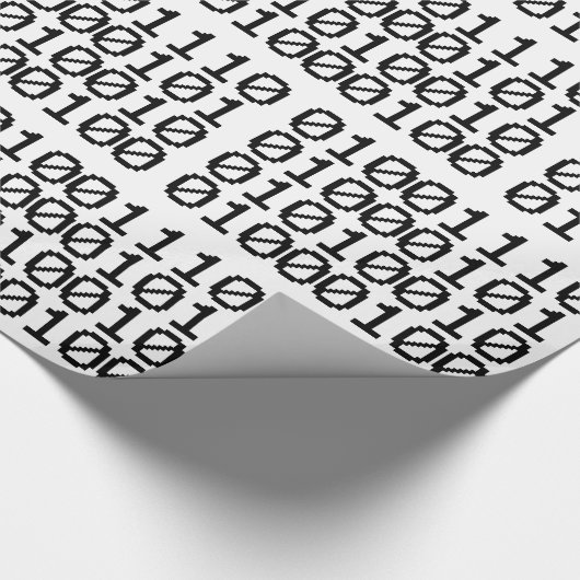 BINARY NERD GESCHENKPAPIER (Ecke)