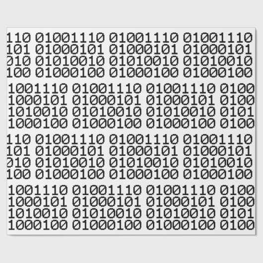 BINARY NERD GESCHENKPAPIER (Flach)