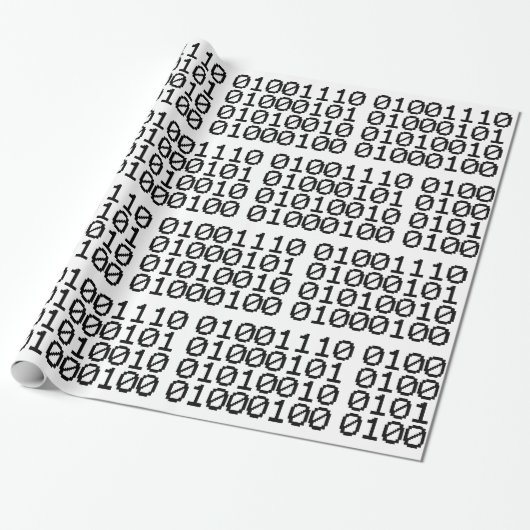 BINARY NERD GESCHENKPAPIER (Ungerollt)