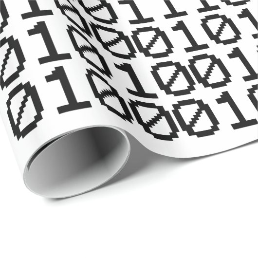 BINARY NERD GESCHENKPAPIER (Rolleneckpunkt)