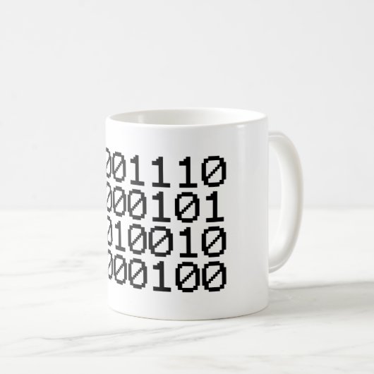 BINARY NERD KAFFEETASSE (VorderseiteRechts)