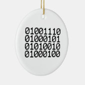 BINARY NERD KERAMIK ORNAMENT (Rechts)