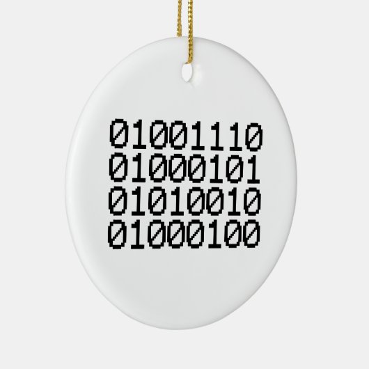 BINARY NERD KERAMIK ORNAMENT (Rechts)