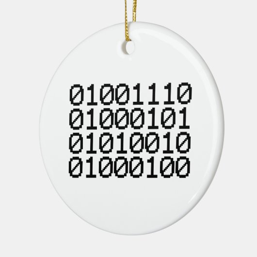 BINARY NERD KERAMIK ORNAMENT (Links)