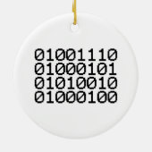 BINARY NERD KERAMIK ORNAMENT (Hinten)