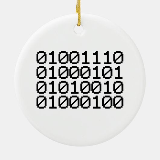 BINARY NERD KERAMIK ORNAMENT (Hinten)