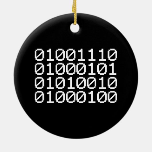 BINARY NERD KERAMIK ORNAMENT (Hinten)