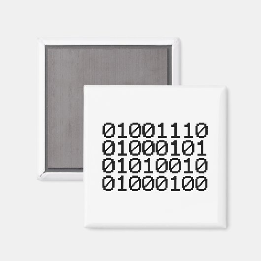 BINARY NERD MAGNET (Vorderseite/Rückseite)