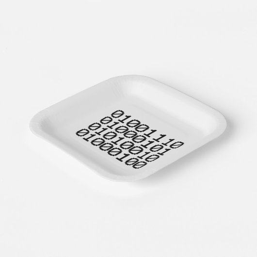 BINARY NERD PAPPTELLER (Gewinkelt)