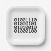 BINARY NERD PAPPTELLER (Vorderseite)