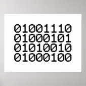 BINARY NERD POSTER (Vorne)
