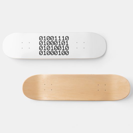 BINARY NERD SKATEBOARD (Horizontal)
