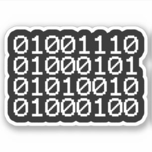 BINARY NERD STICKER