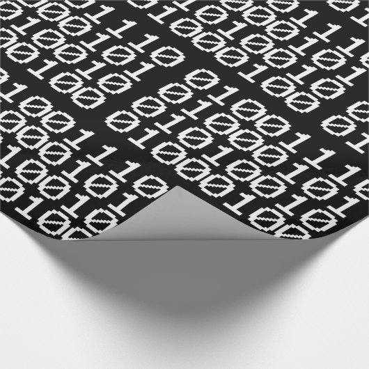 BINARY NERD WRAPPING PAPIER GESCHENKPAPIER (Ecke)