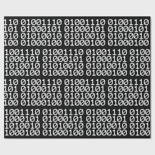BINARY NERD WRAPPING PAPIER GESCHENKPAPIER (Flach)