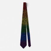 Binary Rainbow Krawatte (Vorderseite)