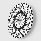 Binary Sphere-Spiral Wave Clock von Kenneth Yoncic Große Wanduhr (Winkel)