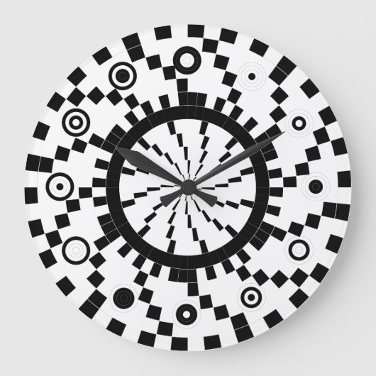 Binary Sphere-Spiral Wave Clock von Kenneth Yoncic Große Wanduhr (Vorderseite)