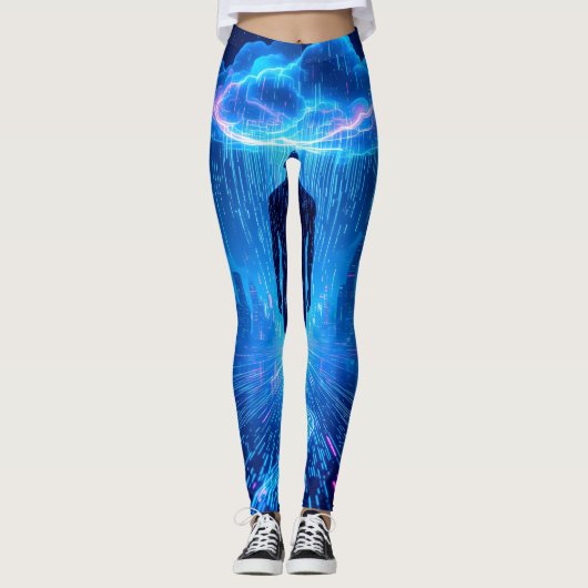 Binary Storm World of Digital Leggings Tights (Vorderseite)