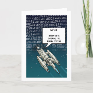 Binary System Birday Card Feiertagskarte