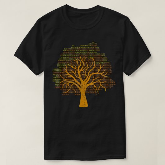 Binary Tree Computer Coding  T-Shirt (Design vorne)