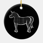 Binary Unicorn Keramik Ornament (Hinten)