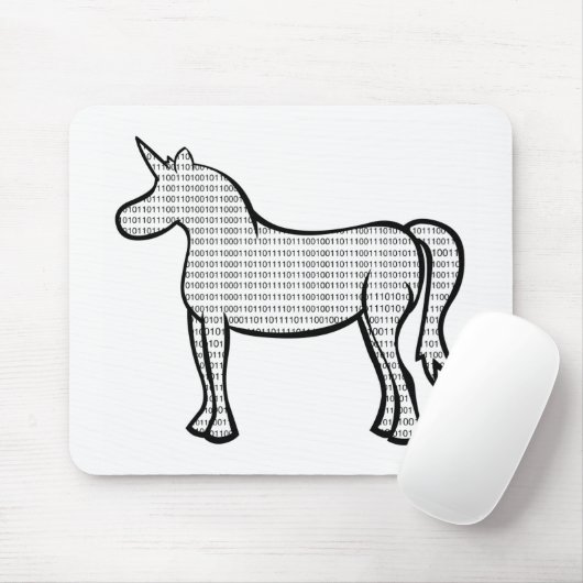 Binary Unicorn Mousepad (Mit Mouse)