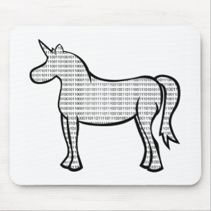 Binary Unicorn Mousepad