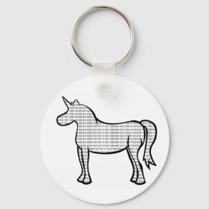 Binary Unicorn Schlüsselanhänger