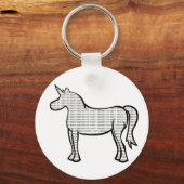 Binary Unicorn Schlüsselanhänger (Vorderseite)