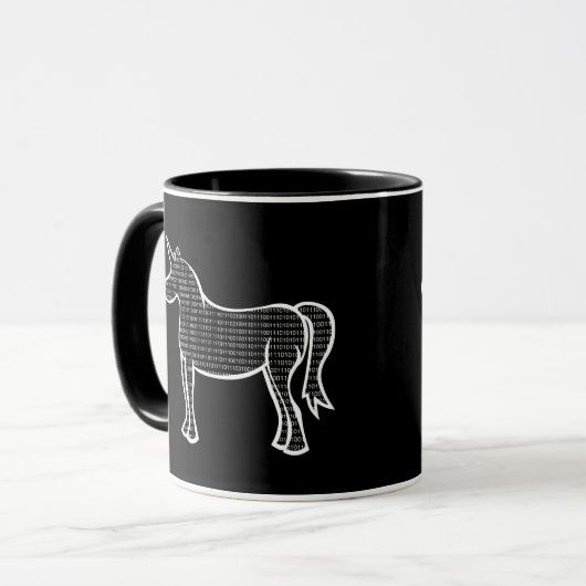 Binary Unicorn Tasse (Vorderseite Links)