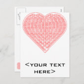 Binary Valentine Postcard Feiertagspostkarte (Vorne/Hinten)