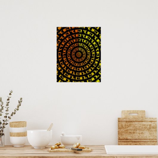 Binary Vortex Poster (Küche)