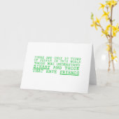 Binary vs. Friends Karte (Gelbe Blume)