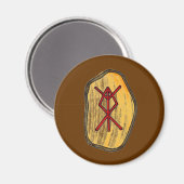 Bind Rune: Zuhause-Schutz Magnet (Vorderseite/Rückseite)