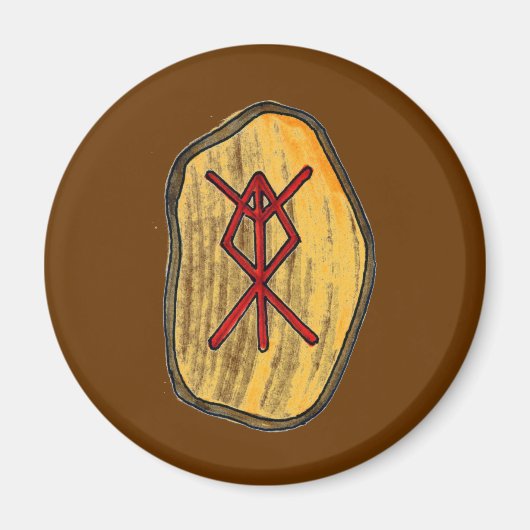 Bind Rune: Zuhause-Schutz Magnet (Vorne)