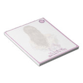 Binde dein Haar mit Liebe und Sorgfalt Floral Bout Notizblock (angewinkelt)