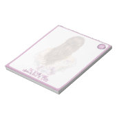 Binde dein Haar mit Liebe und Sorgfalt Floral Bout Notizblock (Rotiert)